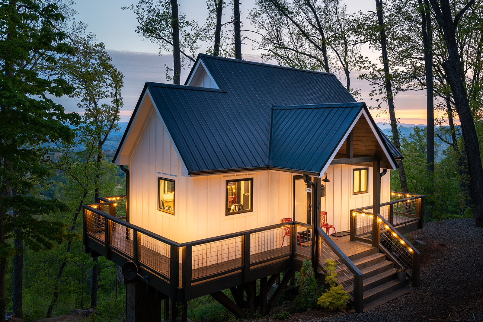 The Farmhouse evening exterior