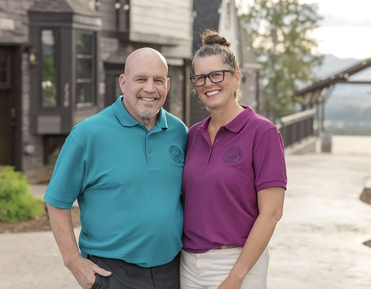 Mike and Caroline Parrish, founders of Earth & Sky Dwellings